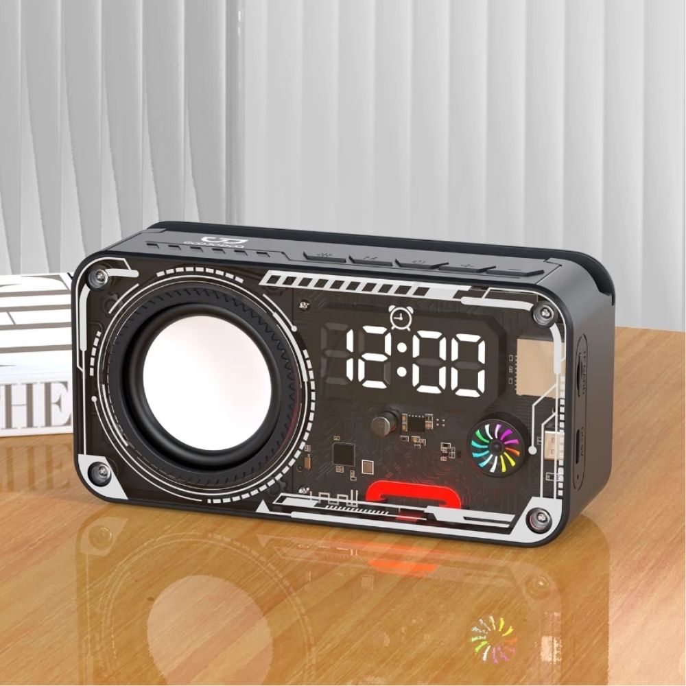 ELE-Product (13) Retro Portable Bluetooth Speaker Radio Style (Green Edition) - Image 1